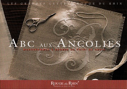 Album containing the Ancolies alphabet, friezes and motifs from Rouge du Rhin.
