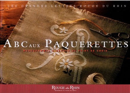 Album containing the Paquerettes alphabet, friezes and motifs from Rouge du Rhin.