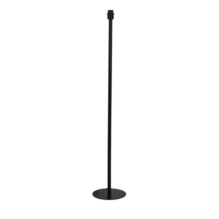 Matt black metal floor lamp, base Ø 25 cm, height 135 cm.