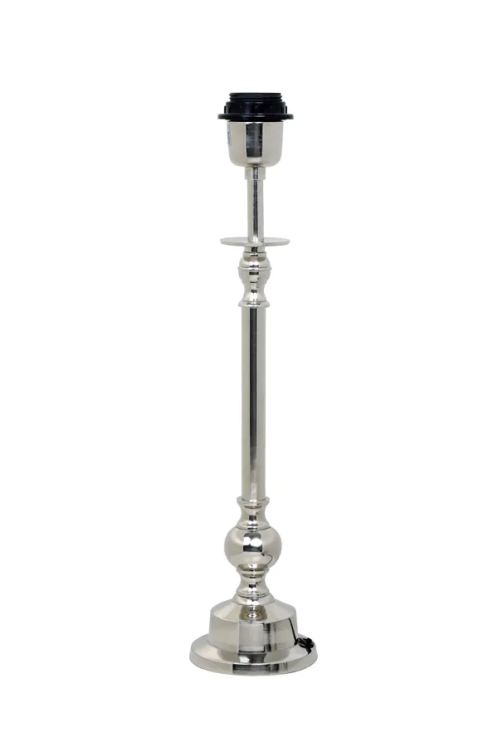 A CÔTE OUEST DÉCO selection for this beautiful nickel metal lamp base