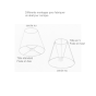 Rigid conical lampshade assembly options