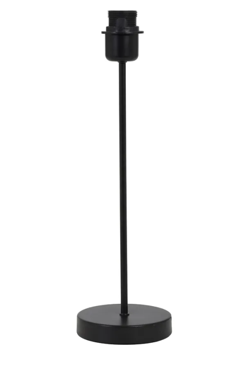 C'est un pied de lampe fin noir mat de 45 cm de hauteur disponible chez CÔTE OUEST DÉCO