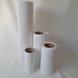 Adhesive polyphanes for lampshades